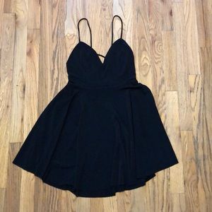 Urban Outfitters Deep V Skater Dress
